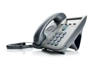 automated phone system on a white surface