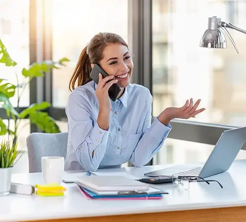 Business call using IVR ULTATEL