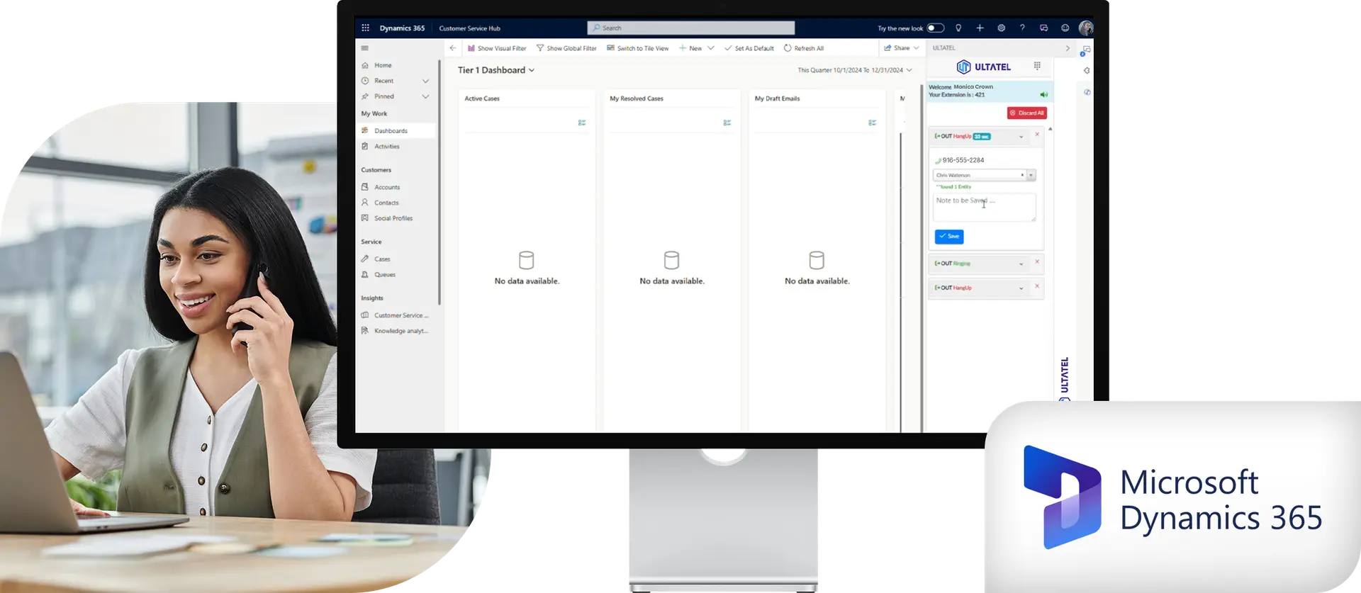 Microsoft Dynamics-Integration with Ultatel cloud phone system