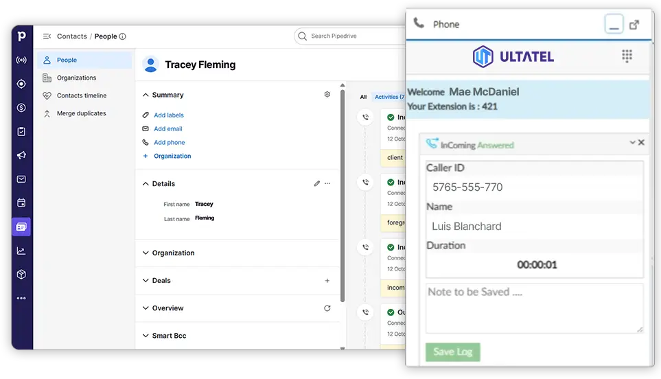 Ultatel Pipedrive-integration incoming call-pop-2